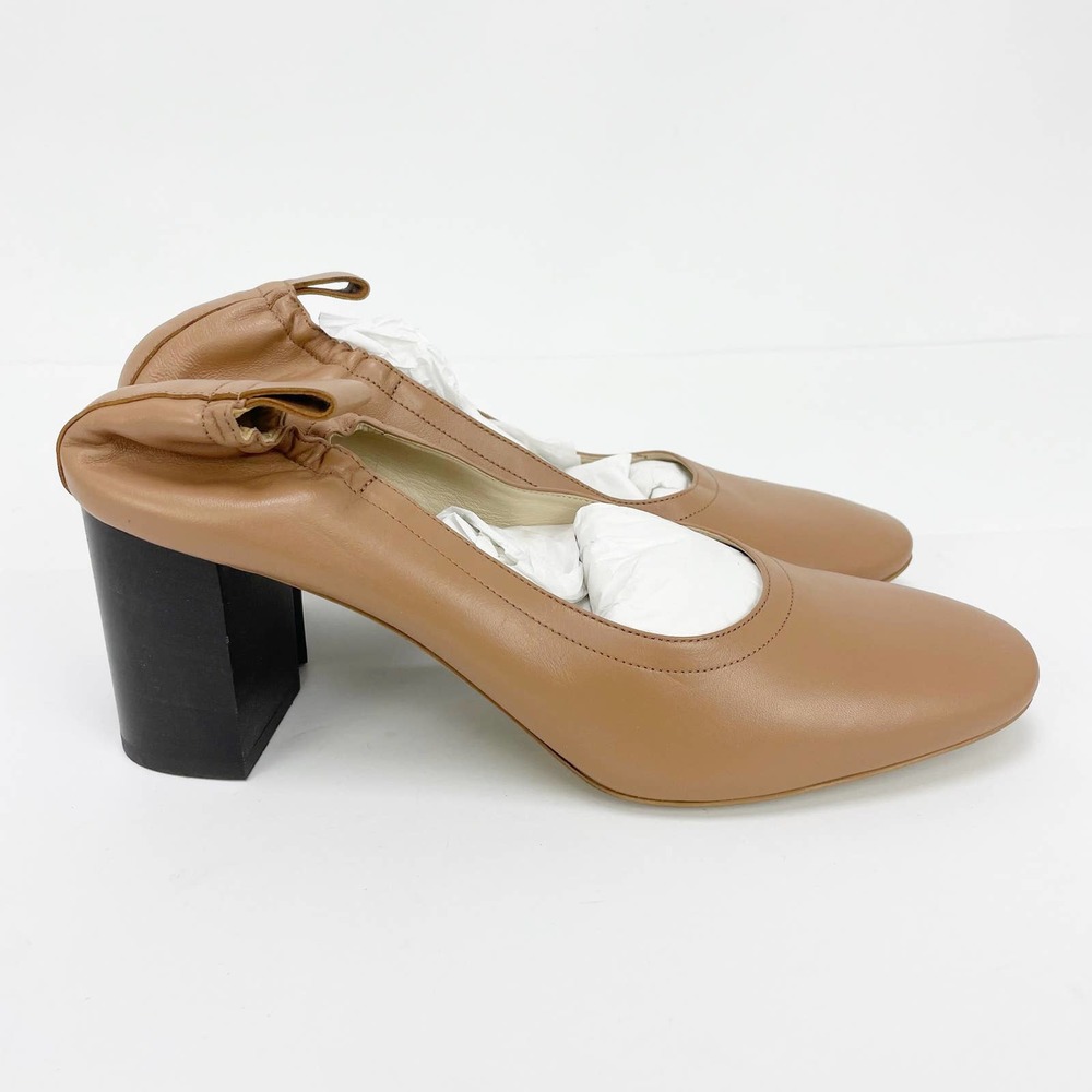 ✨️Everlane Womens The Italian Leather Day Heel Pump Size 11 Tan or Light Taupe